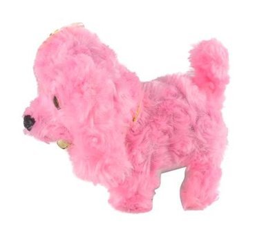 Erzi Oyuncak Pembe Köpek Sevimli Köpek Sesli Hareketli Peluş Oyuncak