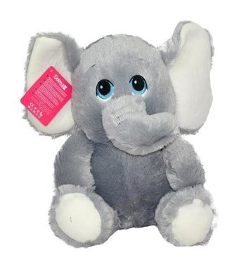 Selay Oyuncak Gri Selay. Oturan Fil 30 cm Peluş Oyuncak