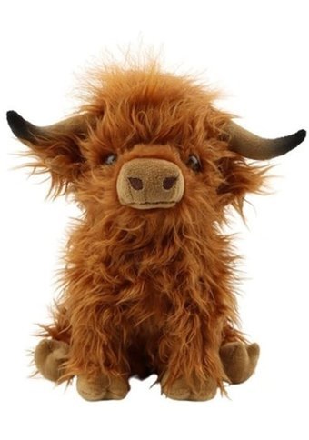 Yucama Iskoç Dağ Ineği Peluş Uzun Tüylü 25 cm Peluş Oyuncak