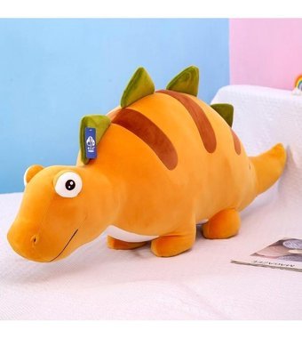 Luckystar Dinozor Çocuk Bebeği Pembe Peluş Oyuncak
