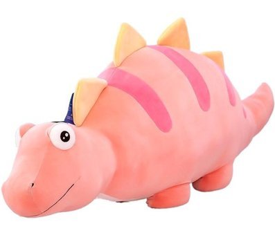 Luckystar Dinozor Çocuk Bebeği Pembe Peluş Oyuncak