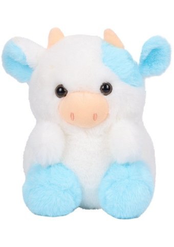 Jzcat Sevimli Inek Mavi 20 cm Peluş Oyuncak