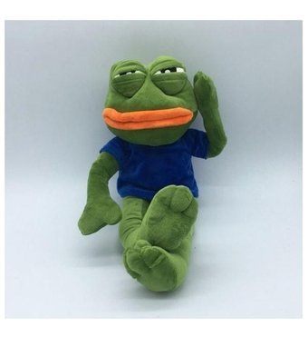 Alibee Cute Queen Üzgün Kurbağa 50 cm Peluş Oyuncak