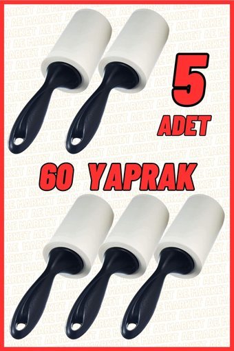 Ae Market Tüy Toplama Rulosu 5'li Yedek Başlık