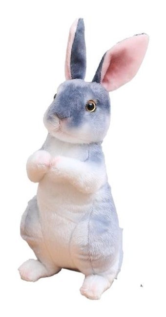 Jzcat Sevimli Simülasyon Tavşan Bebek Mavi 25 cm Peluş Oyuncak