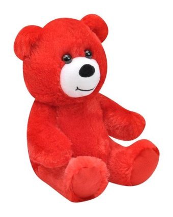 Selay Oyuncak Peluş Ayı Oyuncak 20 cm Kırmızı Peluş Oyuncak