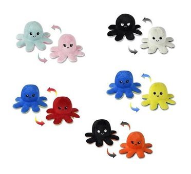 Halley Oyuncak Mood Değiştiren Ahtapot 20 cm Peluş Oyuncak
