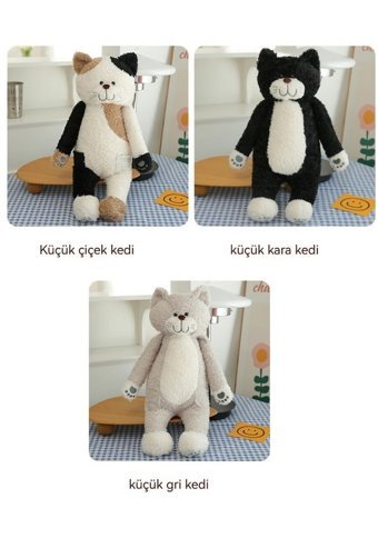 Jzcat Siyah Çocuk Kedi 50 cm Peluş Oyuncak