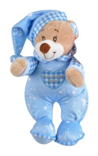 Selay Oyuncak Mavi Uyku Ayıcığı 25 cm Peluş Oyuncak