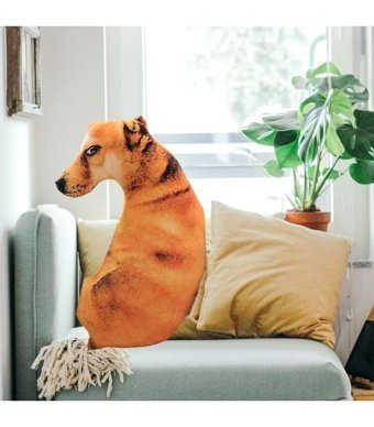 Magideal Suntek Sevimli Hayvan Köpek 3D Baskılı Peluş Oyuncak