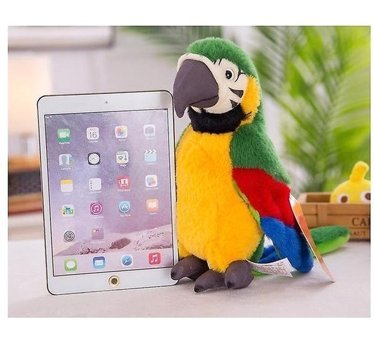 Alibee Xinh Papağan Yeşil Peluş Oyuncak