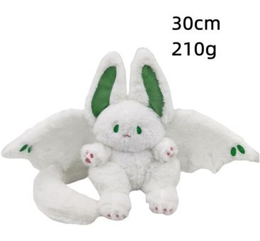 Carrier Beyaz Yarasa Kanatları Tavşan Bebek 30 cm Peluş Oyuncak