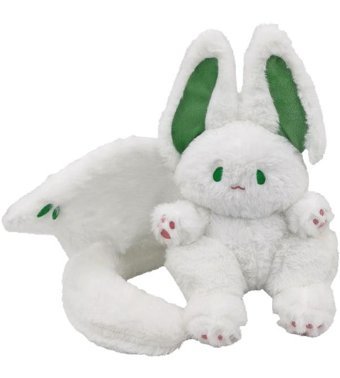 Carrier Beyaz Yarasa Kanatları Tavşan Bebek 30 cm Peluş Oyuncak