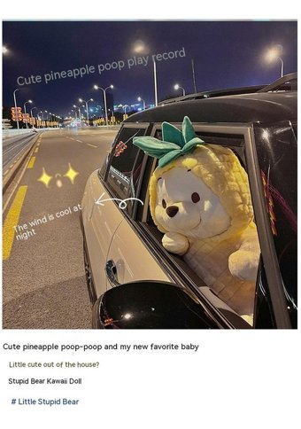 Alibee ZXPitaya Ananas Winnie Ayı Bebek Peluş Oyuncak