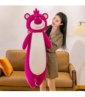 Luckystar Çilekli Ayı Pembe Peluş Oyuncak