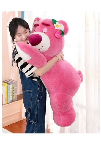 Summer Love Sevimli Çilek Ayı Bebek Pembe Ayı Peluş Oyuncak