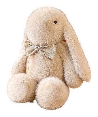 Jzcat Beyaz Sevimli Taşınabilir Tavşan 35 cm Peluş Oyuncak