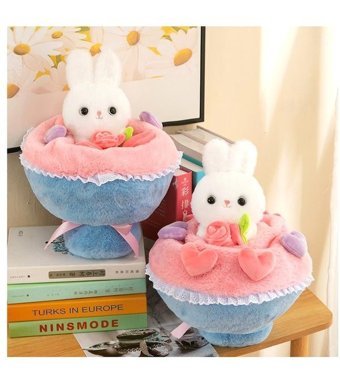 Yucama Çiçek Prenses Tavşan 35 cm Peluş Oyuncak