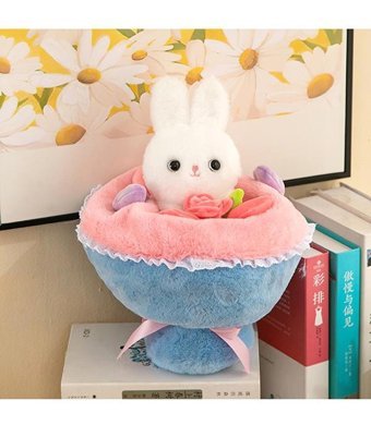 Yucama Çiçek Prenses Tavşan 35 cm Peluş Oyuncak