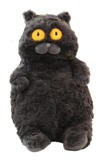 Jzcat Yavaş Ayı Bebek Sevimli Kara Kedi Peluş Oyuncak