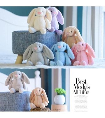 Sole Beyaz Uyku Arkadaşım Uzun Kulak Bunny Tavşan 65 cm Peluş Oyuncak