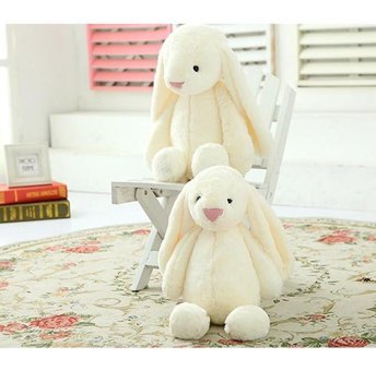 Sole Beyaz Uyku Arkadaşım Uzun Kulak Bunny Tavşan 65 cm Peluş Oyuncak
