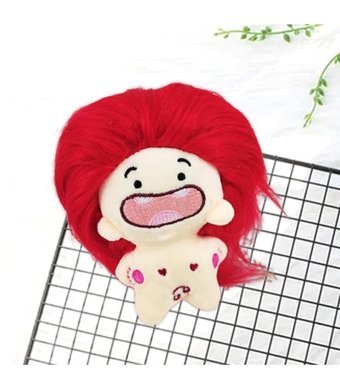 Magideal Suntek Erkek Kız Sepet Dolgu Kırmızı Sevimli Peluş Oyuncak