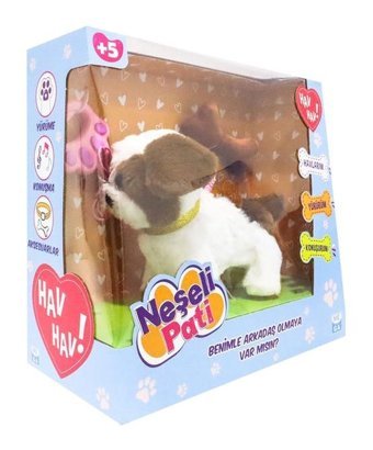 Mega Oyuncak Neşeli Patı Kahverengi Beyaz Peluş Oyuncak