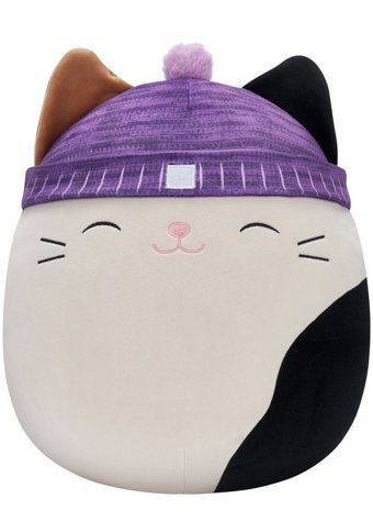 Squishmallows Mor Bereli Kedi Cam 40 cm Peluş Oyuncak