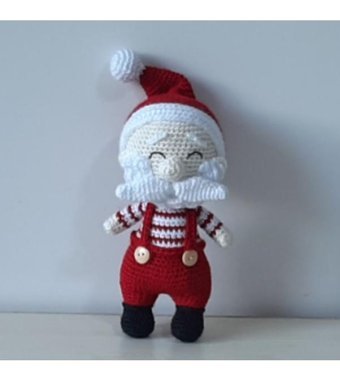 Nildamigurumi Örgü Yılbaşı Noel Baba Peluş Oyuncak