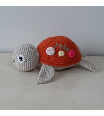Nildamigurumi Kaplumbağa Örgü 25 cm Peluş Oyuncak