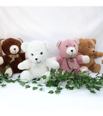 Anatoya Pinpon Ayıcık Anatoya Beyaz Peluş Oyuncak
