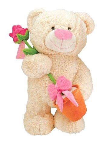 Neco Plush Saksılı Aşık Ayı 55 cm Peluş Oyuncak