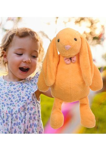 Sole Turuncu Led Işıklı Uyku Arkadaşı Uzun Kulak Bunny Peluş Tavşan 65 cm Peluş Oyuncak