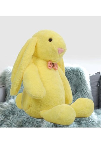 Sole Uyku Arkadaşım Uzun Kulak Bunny Tavşan Sarı 65 cm Peluş Oyuncak