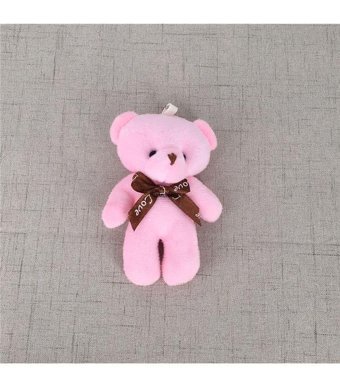 Alibee Kırmızı Yeni hediye Piople Bear Aksesuarlar 8 cm Peluş Oyuncak