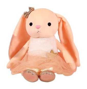 Jzcat Sarı Dans Eden Tavşan Çocuk Bebek 39 cm Peluş Oyuncak