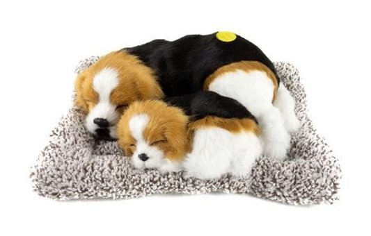 Mixoyuncak Köpek Yavrulu Sesli Uyuyan Köpek Peluş Oyuncak