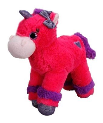 Sunman Koyu Pembe Unicorn Renkli At 28 cm Peluş Oyuncak