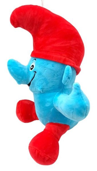 Pop Şeker Şirinler Sevimli Kırmızı Kıyafetli Şirin 35 cm Peluş Oyuncak