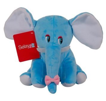 Selay Oyuncak Mavi Fil 20 cm Peluş Oyuncak