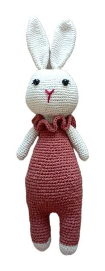 Trendtel Amigurumi Havuç Tavşan Organik 35 cm Peluş Oyuncak