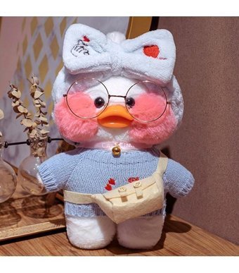 Alibee Mavi Hulv Lalafanfan Cafe Mimi Ördek Bebek 30 cm Peluş Oyuncak