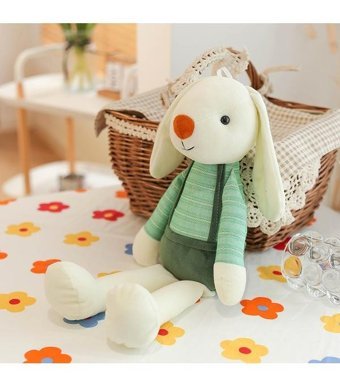 Jzcat Çocuk Sevimli Tavşan Bebek 40 cm Peluş Oyuncak