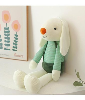 Jzcat Çocuk Sevimli Tavşan Bebek 40 cm Peluş Oyuncak