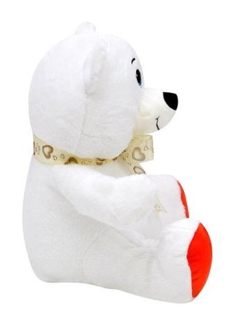 Selay Oyuncak Beyaz Göbekli Ayı 28 cm Peluş Oyuncak
