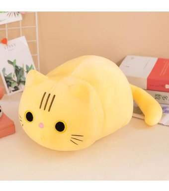 Worryfreeshopping Yavru Kedi Peluş Bebek Sarı 25 cm Peluş Oyuncak