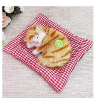 Alibee Bonanza Int Sevimli Simüle Uyuyan Kedi Peluş Oyuncak