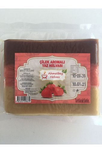 Ahmetbey Helvası Çilekli Kakaolu Sade Yaz Helva 500 gr