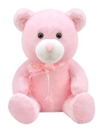 Selay Oyuncak Peluş Oturan Ayı Oyuncak 37 cm Pembe 1178